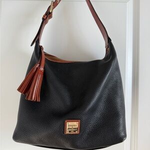 Dooney & Bourke Black Leather Hobo Bag
